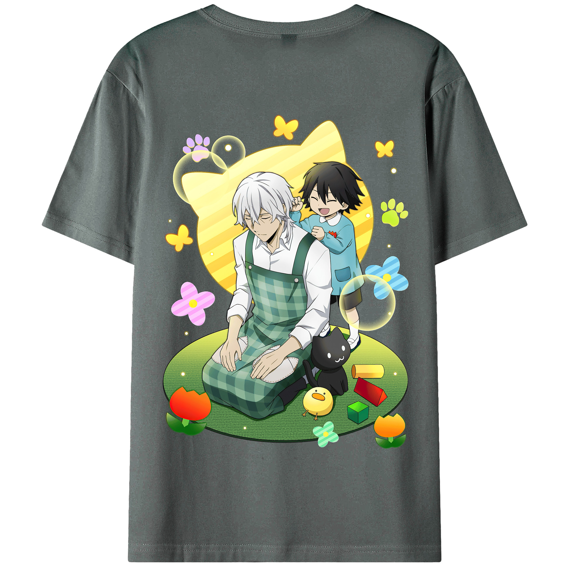 （画像用） 文豪ストレイドッグス Bungo Stray Dogs 綿100％半袖Tシャツ（背面プリント）